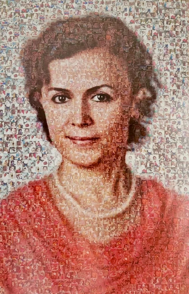 Op. Dr. Belgin Harzadın - Binlerce Bebek Fotoğrafından Oluşan Mozaik Portre